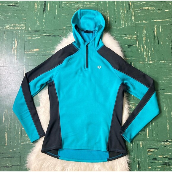 Pearl Izumi Symphony Thermal Hoodie Womens Size Large Lined 1/4 Zip Cycling Pink - Picture 8 of 10